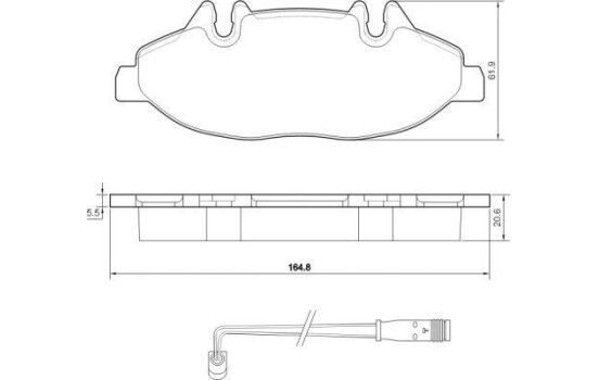 Brake Pad Set, disc brake 37449 ABS, Image 2