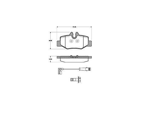 Brake Pad Set, disc brake 37450 ABS, Image 3