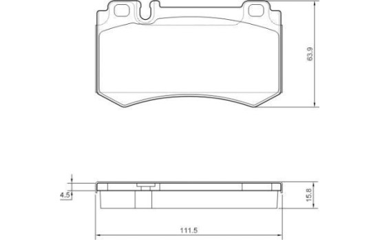 Brake Pad Set, disc brake 37454 ABS, Image 2
