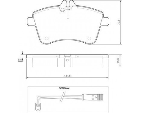 Brake Pad Set, disc brake 37457 ABS, Image 2