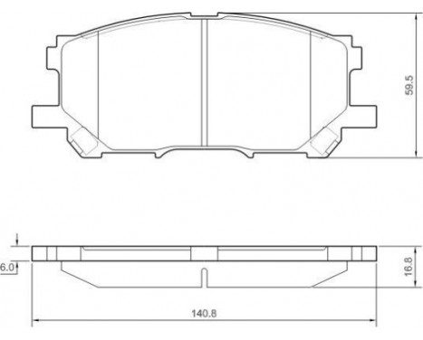 Brake Pad Set, disc brake 37458 ABS, Image 2
