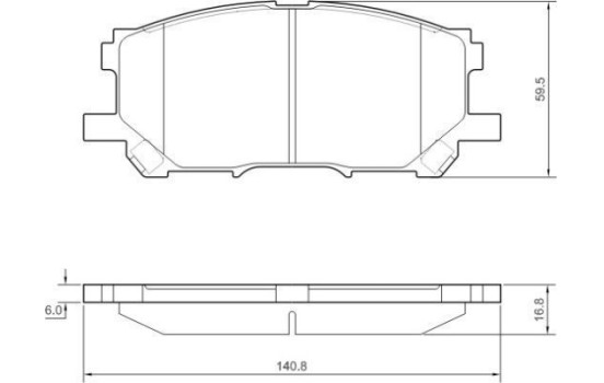 Brake Pad Set, disc brake 37458 ABS, Image 2
