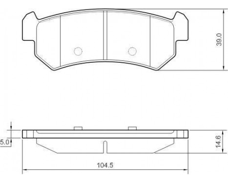 Brake Pad Set, disc brake 37461 ABS, Image 2