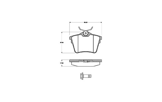 Brake Pad Set, disc brake 37466 ABS, Image 3