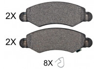 Brake Pad Set, disc brake 37470 ABS