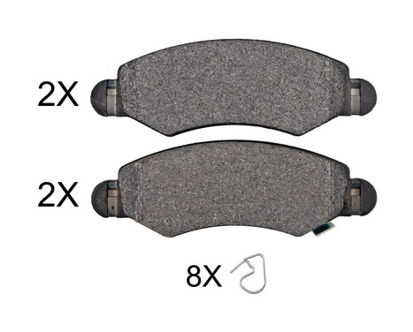 Brake Pad Set, disc brake 37470 ABS