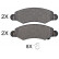 Brake Pad Set, disc brake 37470 ABS