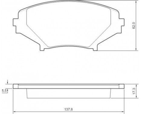 Brake Pad Set, disc brake 37472 ABS