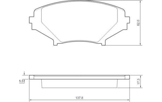 Brake Pad Set, disc brake 37472 ABS