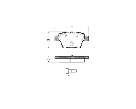 Brake Pad Set, disc brake 37475 ABS, Image 3