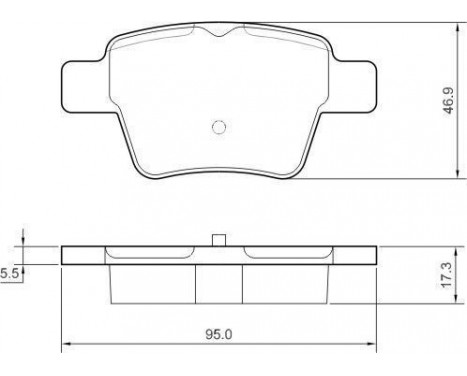 Brake Pad Set, disc brake 37475 ABS, Image 2