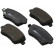 Brake Pad Set, disc brake 37478 ABS