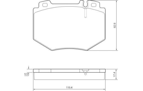 Brake Pad Set, disc brake 37480 ABS, Image 2
