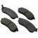 Brake Pad Set, disc brake 37481 ABS