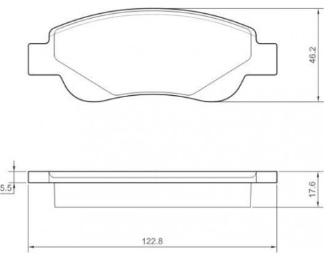 Brake Pad Set, disc brake 37483 ABS