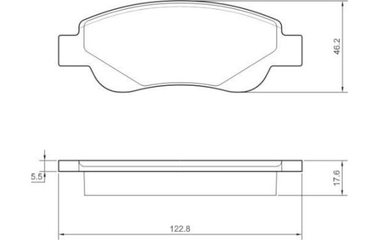 Brake Pad Set, disc brake 37483 ABS