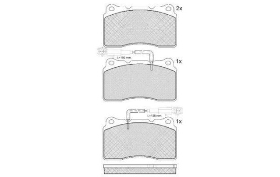 Brake Pad Set, disc brake 37486 ABS, Image 2