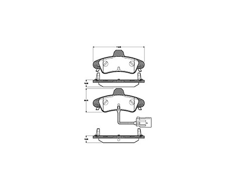 Brake Pad Set, disc brake 37498 ABS, Image 2