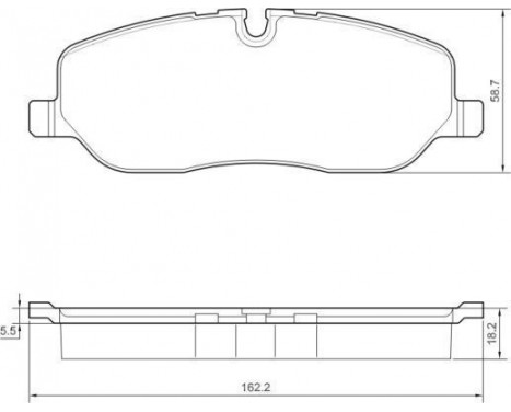 Brake Pad Set, disc brake 37501 ABS, Image 2