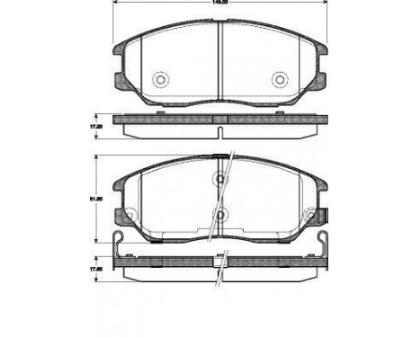 Brake Pad Set, disc brake 37505 ABS, Image 2