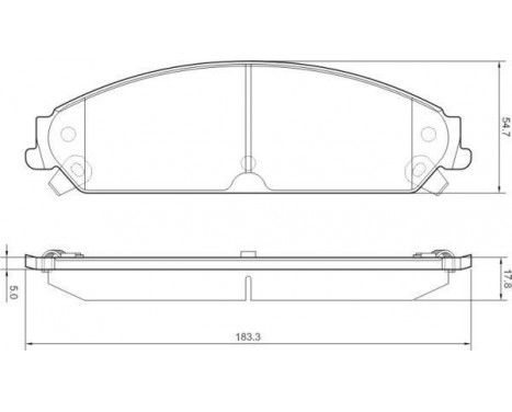 Brake Pad Set, disc brake 37511 ABS, Image 2