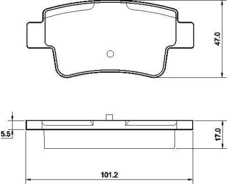 Brake Pad Set, disc brake 37513 ABS, Image 2