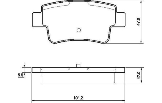 Brake Pad Set, disc brake 37513 ABS, Image 2