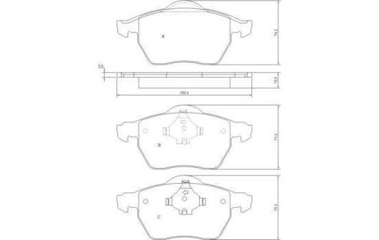 Brake Pad Set, disc brake 37514 ABS