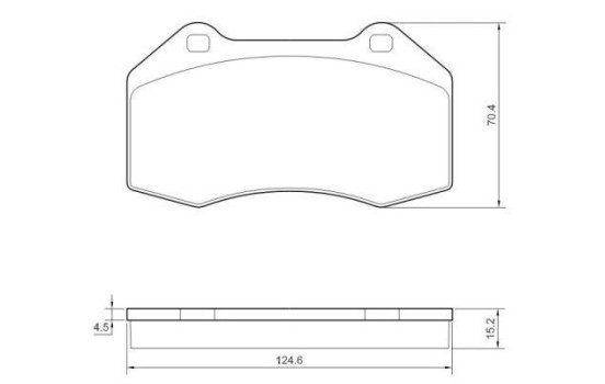 Brake Pad Set, disc brake 37519 ABS