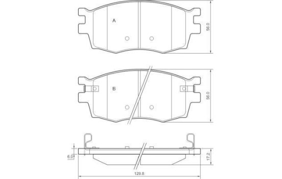Brake Pad Set, disc brake 37520 ABS, Image 2