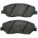 Brake Pad Set, disc brake 37522 ABS