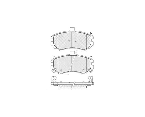 Brake Pad Set, disc brake 37524 ABS, Image 2