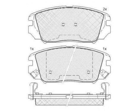 Brake Pad Set, disc brake 37525 ABS, Image 2