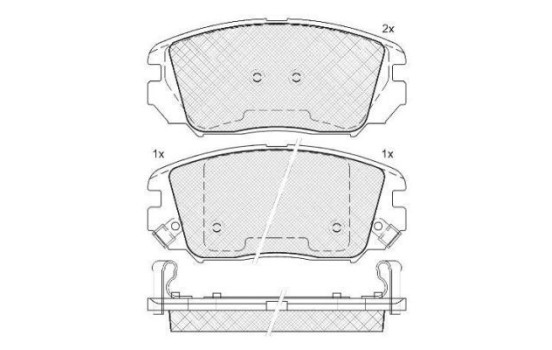 Brake Pad Set, disc brake 37525 ABS, Image 2