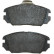 Brake Pad Set, disc brake 37525 ABS