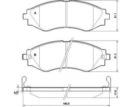 Brake Pad Set, disc brake 37526 ABS, Image 2