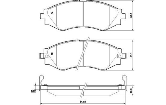 Brake Pad Set, disc brake 37526 ABS, Image 2