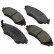 Brake Pad Set, disc brake 37526 ABS