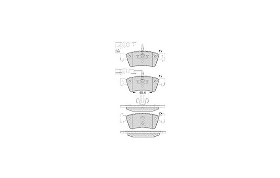 Brake Pad Set, disc brake 37527 ABS, Image 3