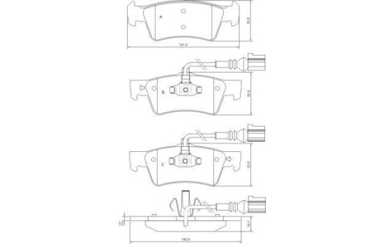Brake Pad Set, disc brake 37527 ABS, Image 2
