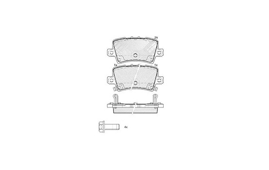 Brake Pad Set, disc brake 37530 ABS, Image 3