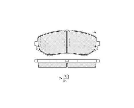 Brake Pad Set, disc brake 37531 ABS, Image 3