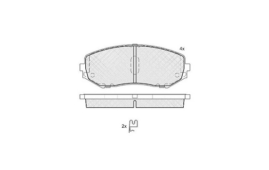 Brake Pad Set, disc brake 37531 ABS, Image 3