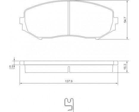 Brake Pad Set, disc brake 37531 ABS, Image 2