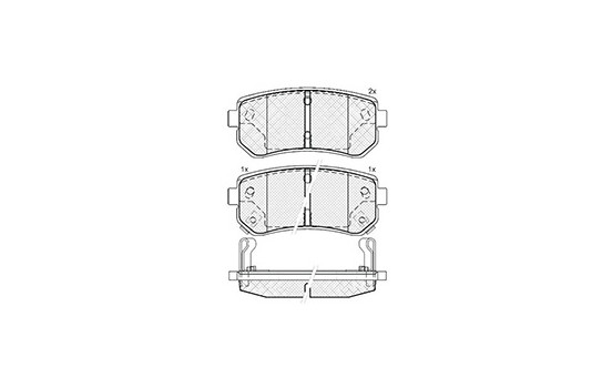 Brake Pad Set, disc brake 37533 ABS, Image 3