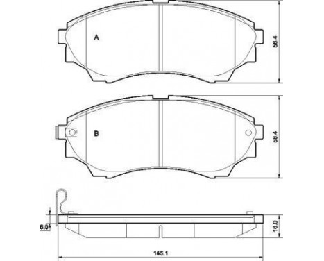 Brake Pad Set, disc brake 37540 ABS, Image 2