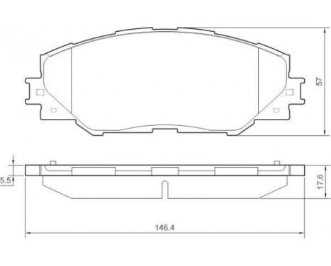 Brake Pad Set, disc brake 37543 ABS, Image 2