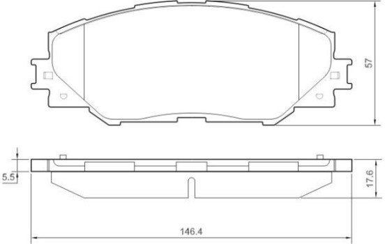 Brake Pad Set, disc brake 37543 ABS, Image 2