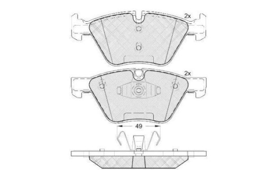Brake Pad Set, disc brake 37551 ABS, Image 2