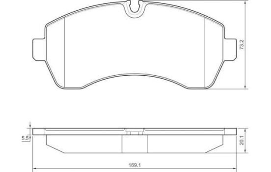 Brake Pad Set, disc brake 37552 ABS, Image 2